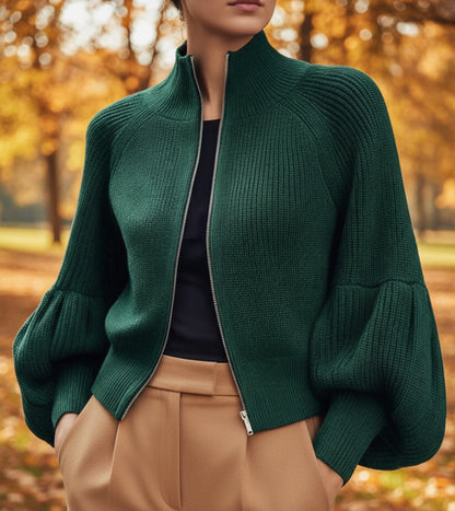 Zipper Cardigan
