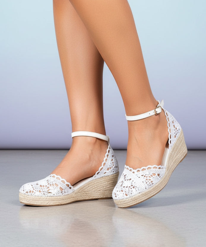Lace Chunky High Heels