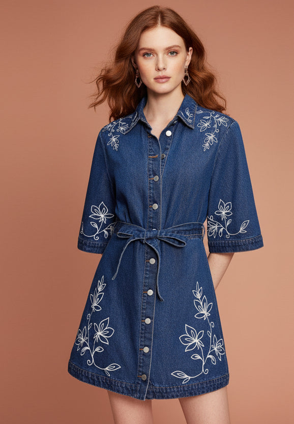 Denim Shirt Dress