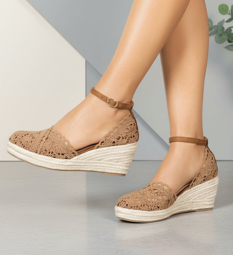 Lace Chunky High Heels