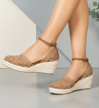 Lace Chunky High Heels
