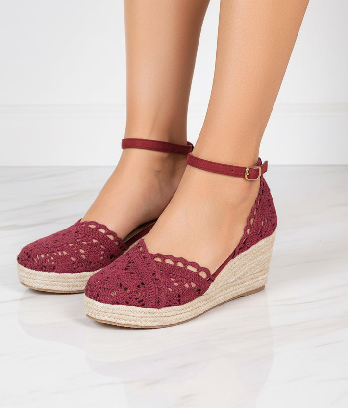 Lace Chunky High Heels