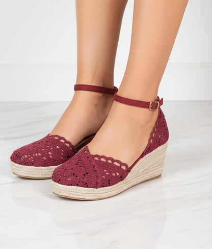 Lace Chunky High Heels