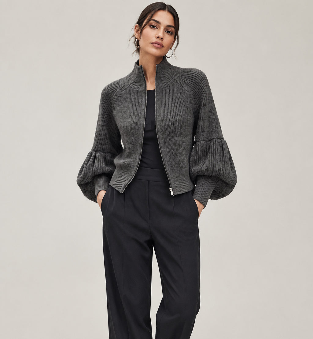 Zipper Cardigan