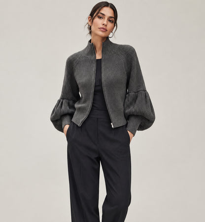 Zipper Cardigan