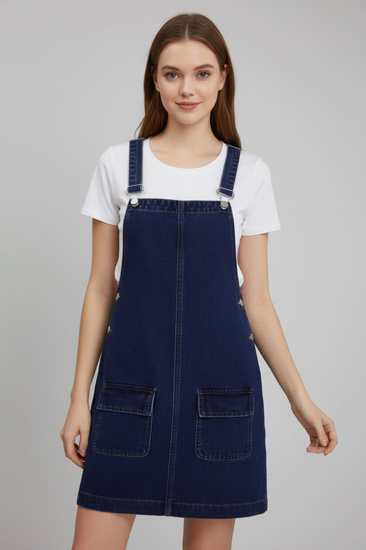 Denim Overall Dress