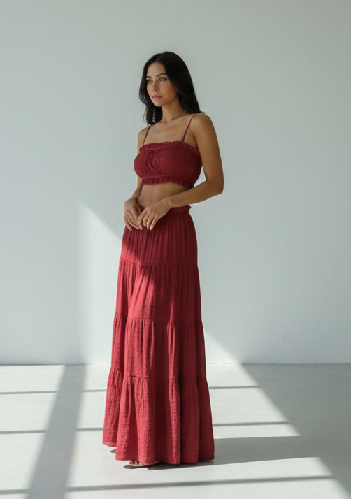 Crop & Skirt