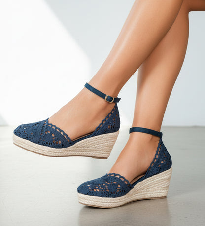 Lace Chunky High Heels