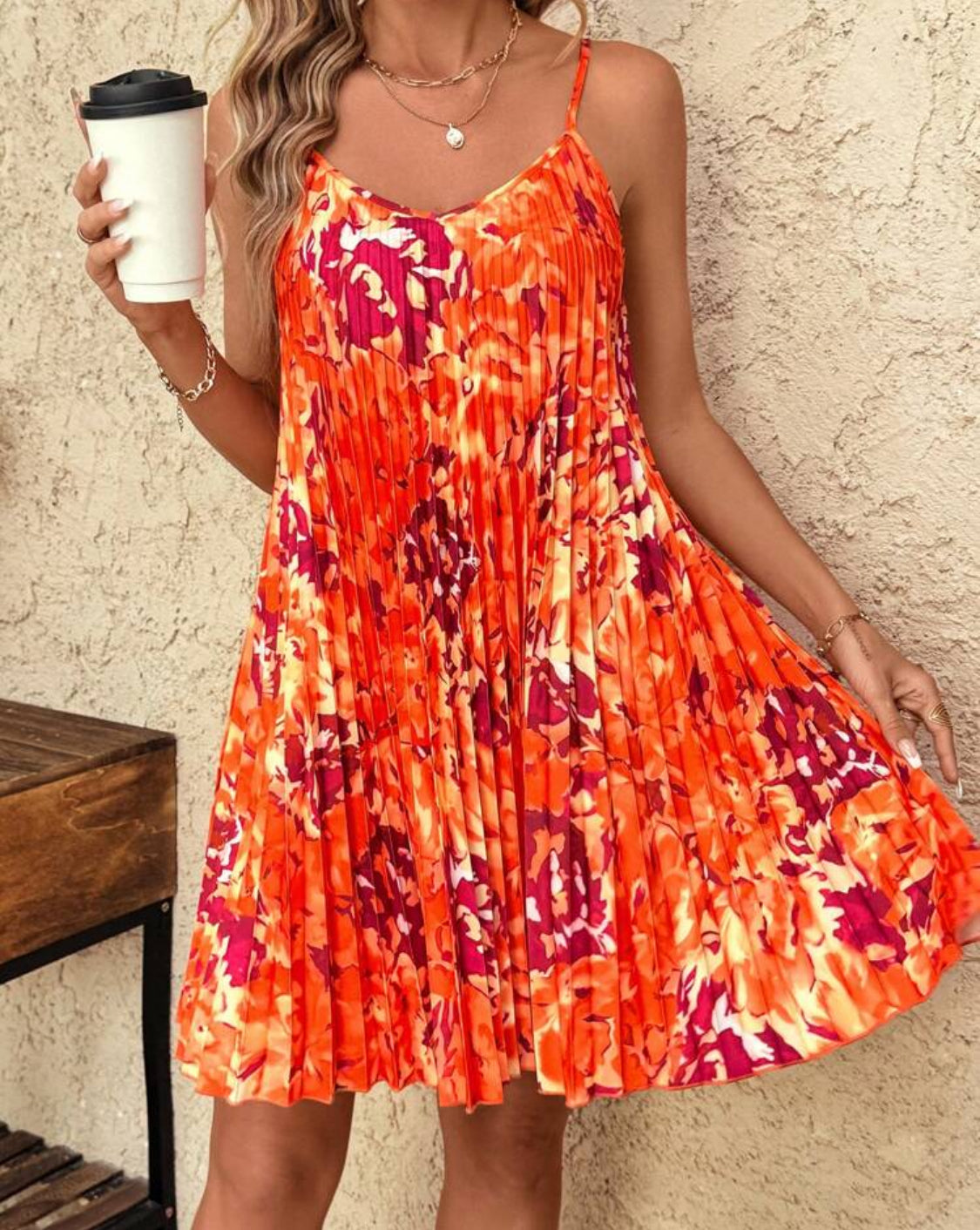 Pleated Dress