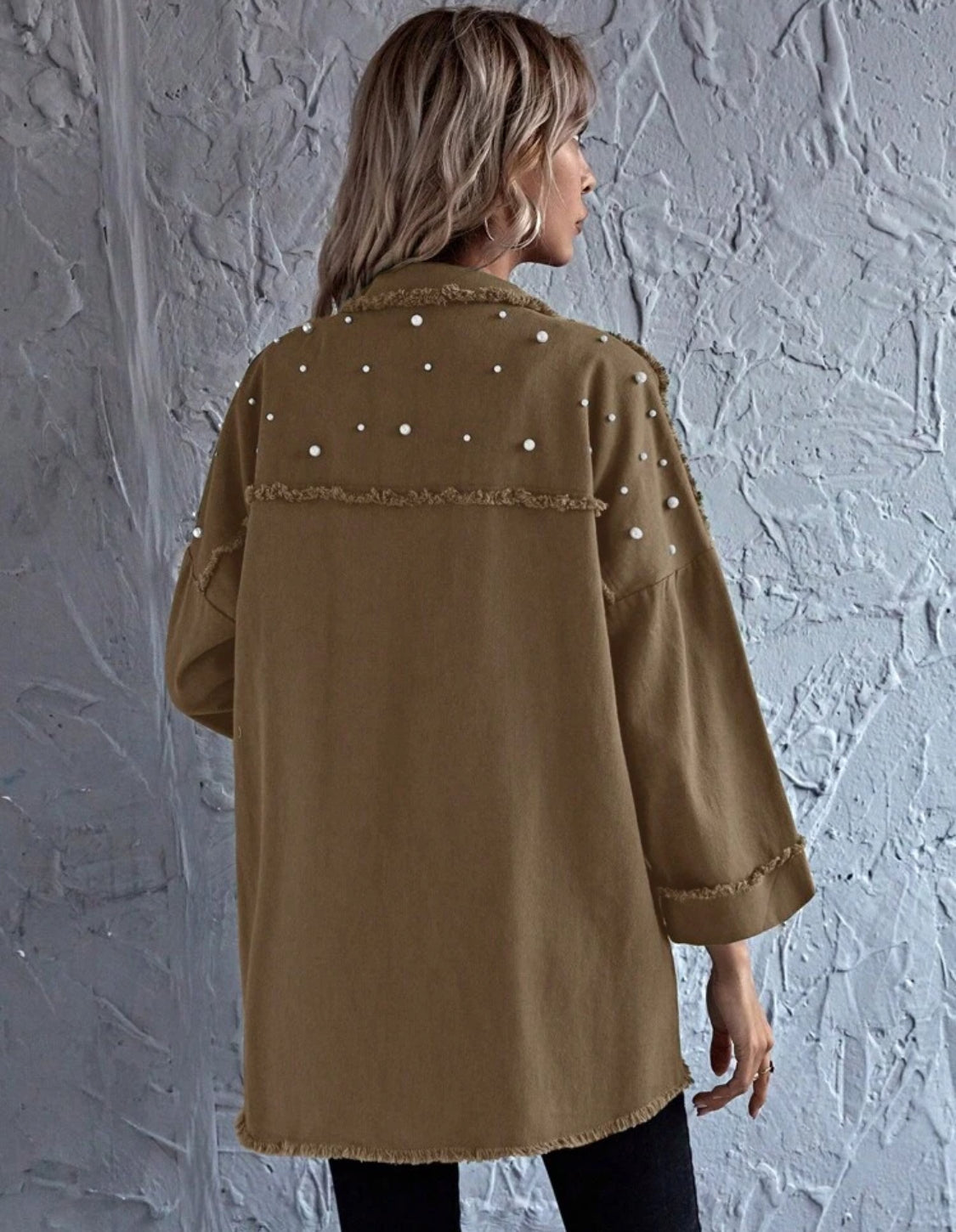 Shoulder Pearls Shirt