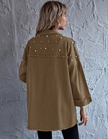 Shoulder Pearls Shirt