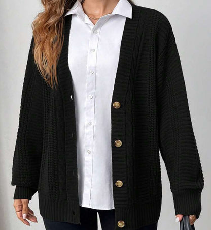 V-neck Cardigan Sweater